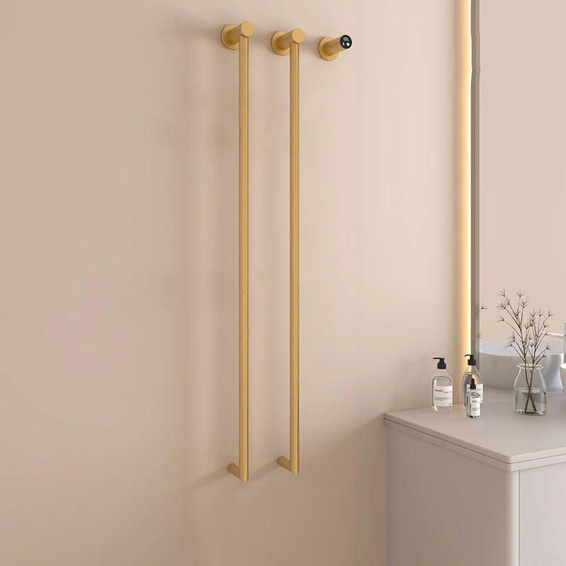 Porte-serviettes chauffant électrique élégant à séchage rapide pour salle de bains
