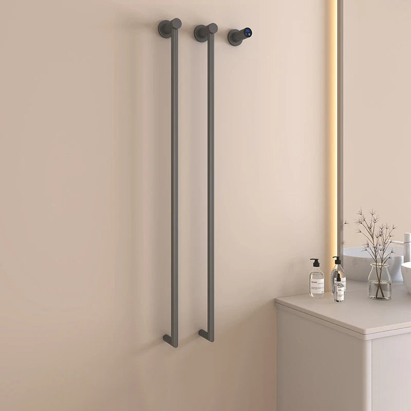 Porte-serviettes chauffant électrique élégant à séchage rapide pour salle de bains