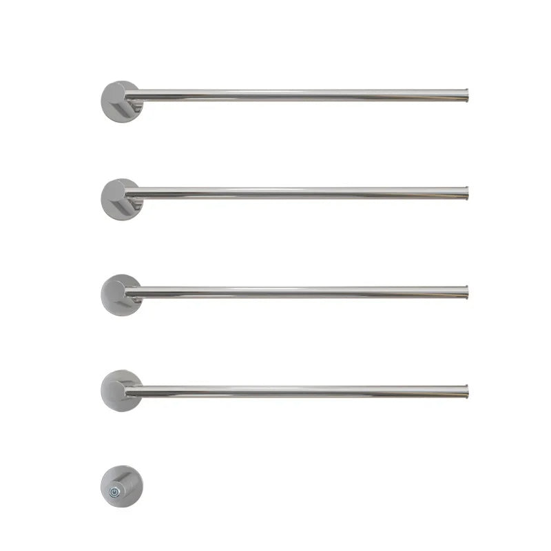 Sèche-serviettes électrique en acier inoxydable, porte-serviettes chauffant de salle de bains