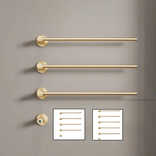 Sèche-serviettes électrique en acier inoxydable, porte-serviettes chauffant de salle de bains