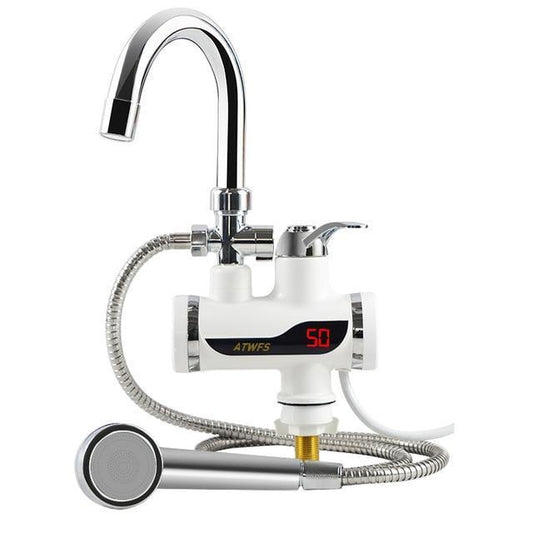 Chauffe-eau de douche instantané électrique avec commande numérique de la température et robinet