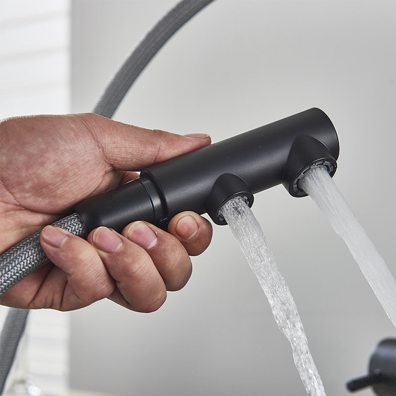 Robinet de cuisine filtrant avec rotation à 360 degrés, double pulvérisateur, robinet d’eau potable