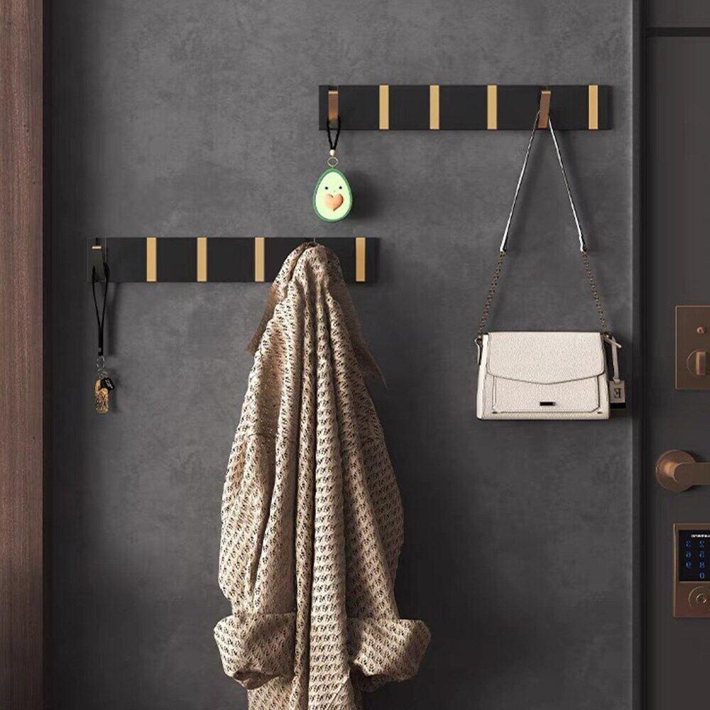 Crochet mural pliable à deux positions, robuste, porte-manteau pour vêtements, pour salle de bains