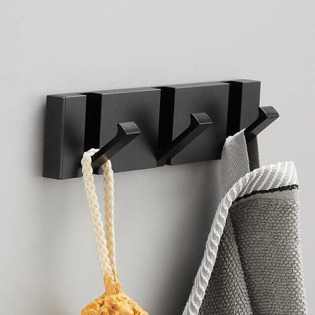 Crochet mural pliable à deux positions, robuste, porte-manteau pour vêtements, pour salle de bains