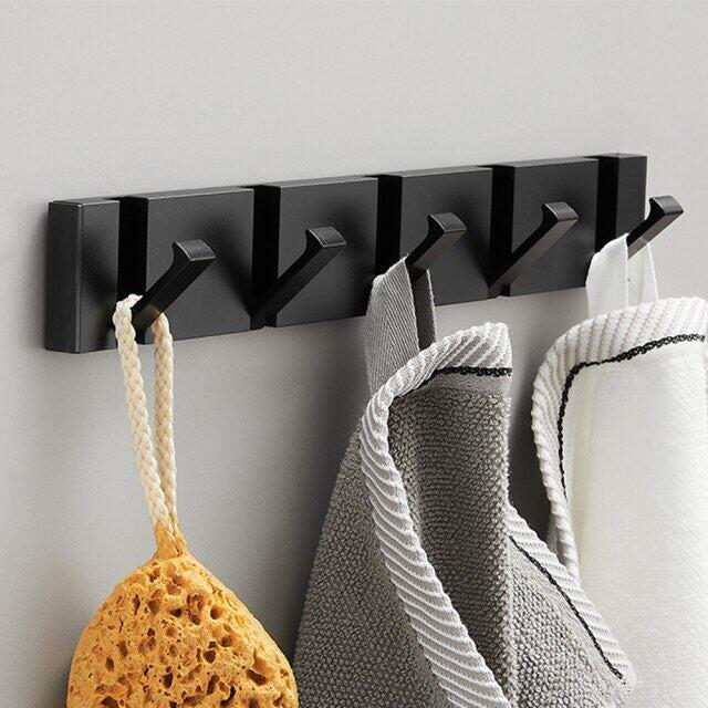 Crochet mural pliable à deux positions, robuste, porte-manteau pour vêtements, pour salle de bains