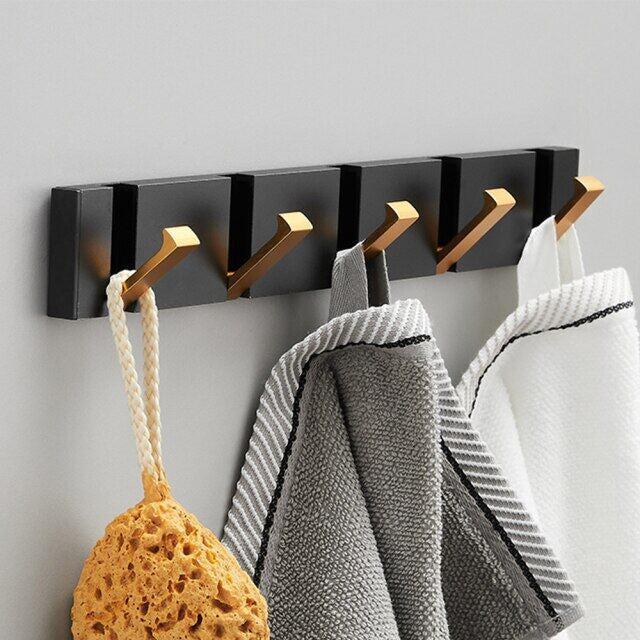 Crochet mural pliable à deux positions, robuste, porte-manteau pour vêtements, pour salle de bains