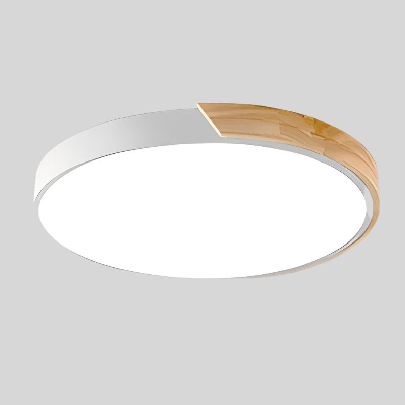Plafonnier Circulaire En Bois Nordique Pour Ambiance Chaleureuse