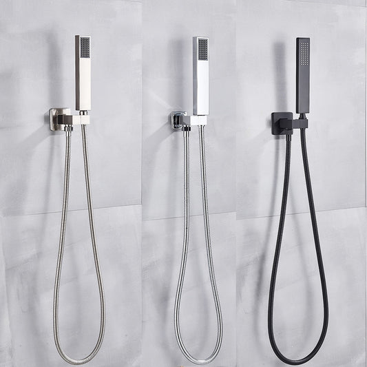 Douchette à main en acier inoxydable murale avec flexible