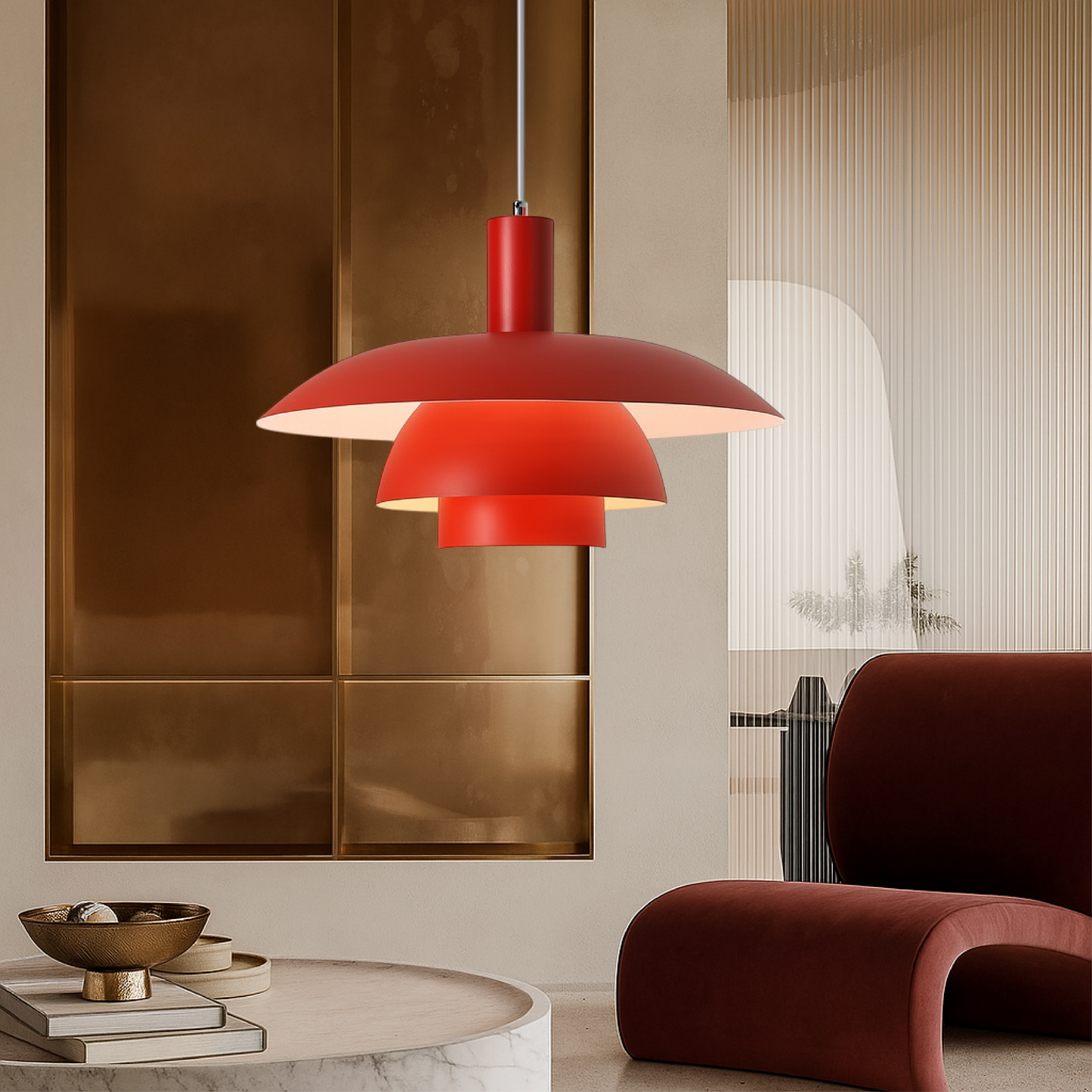Lampe Suspendue Scandinave Minimaliste Lumière Chaleureuse Et Durable