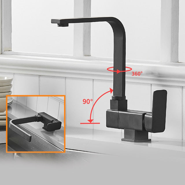 Robinet de cuisine rotatif Index Bath pliable, mitigeur à poignée unique