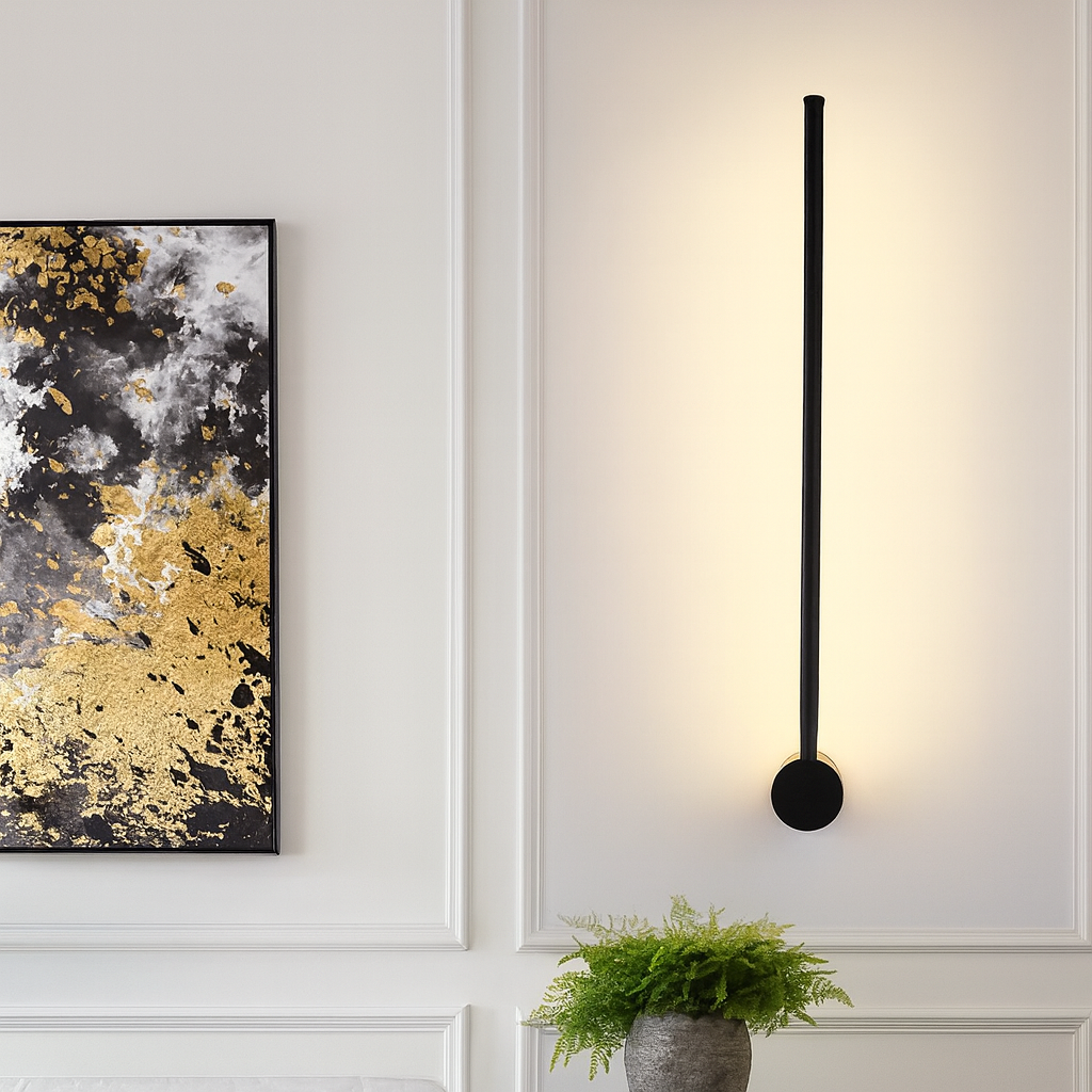 Applique Murale Linéaire Pour Une Ambiance Chaleureuse et Moderne