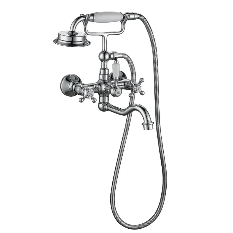 Robinet mitigeur de baignoire de luxe en laiton avec douchette