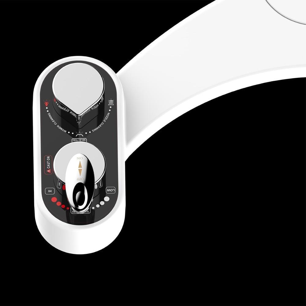 Kit de bidet portable pour abattant de toilettes, sans électricité, avec eau fraîche et double buse