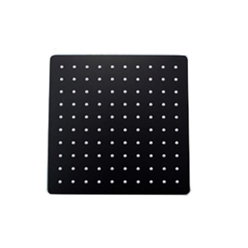 Pommeau de douche pluie rond et carré ultrafin Index Bath, accessoire moderne pour salle de bains