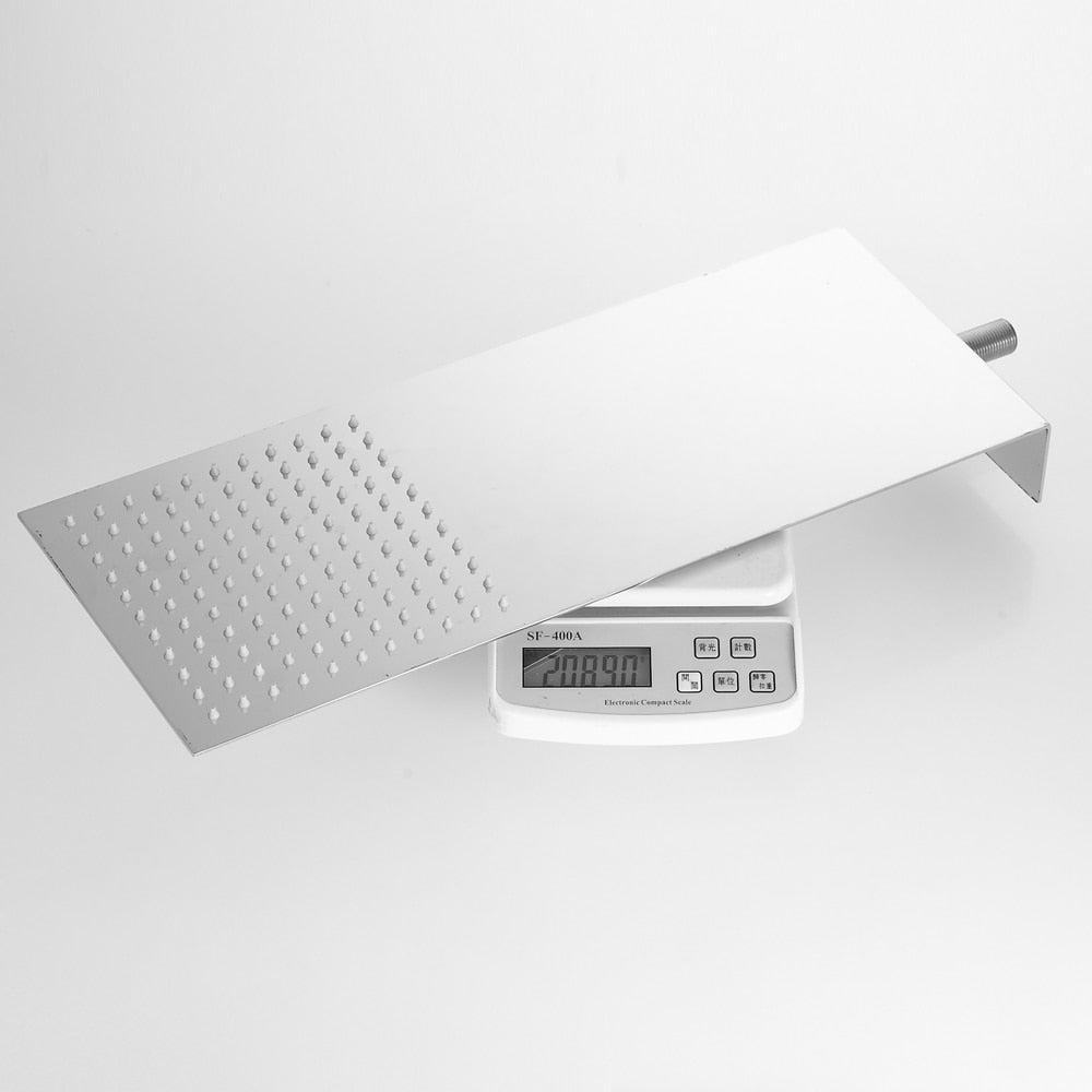 Pommeau de douche pluie haute pression Index Bath en laiton massif, finition miroir