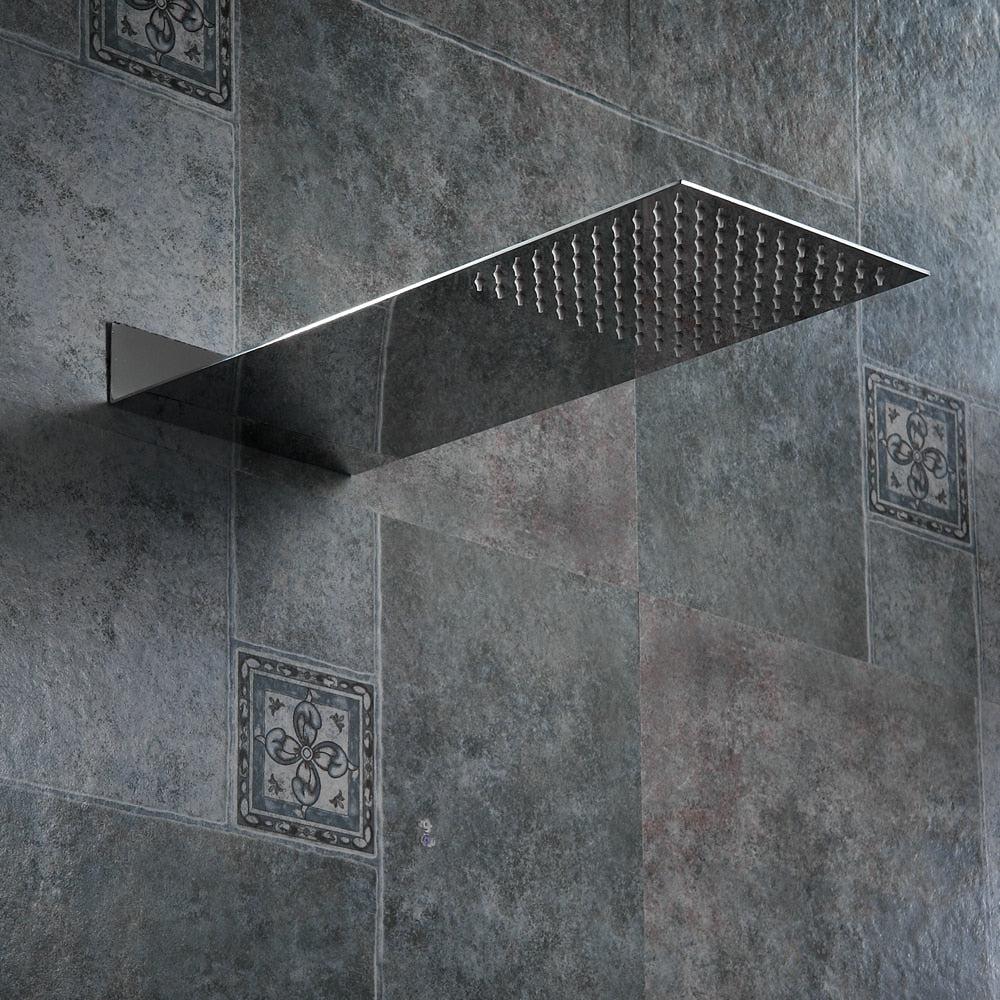 Pommeau de douche pluie haute pression Index Bath en laiton massif, finition miroir
