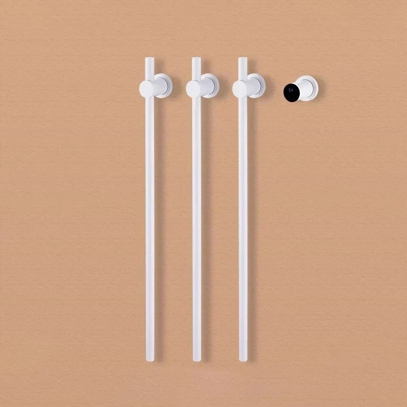 Porte-serviettes chauffant électrique en acier inoxydable avec commande tactile intelligente