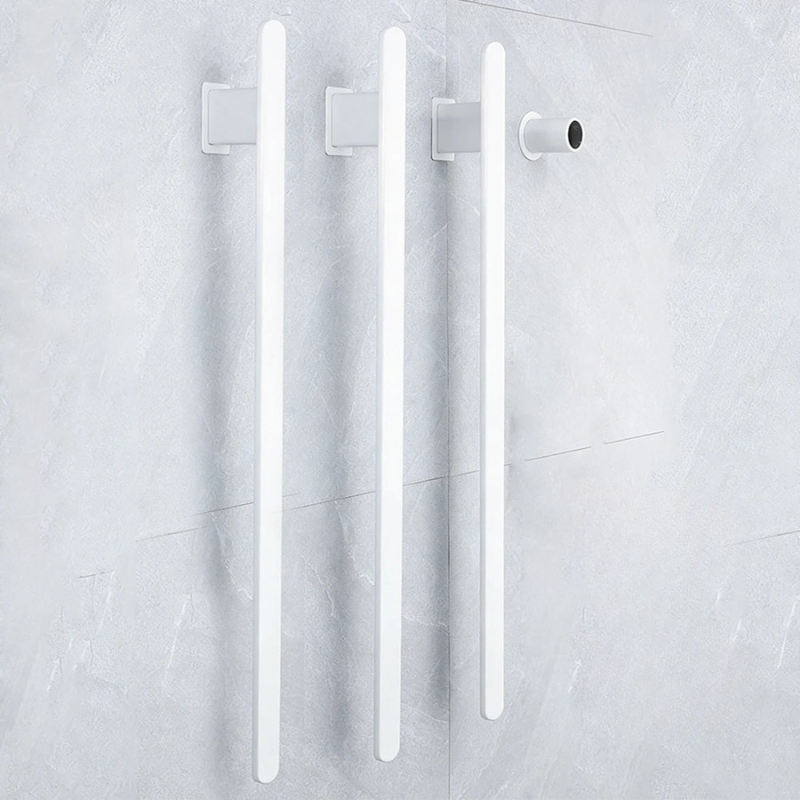 Porte-serviettes chauffant électrique intelligent à 3 barres, en acier inoxydable