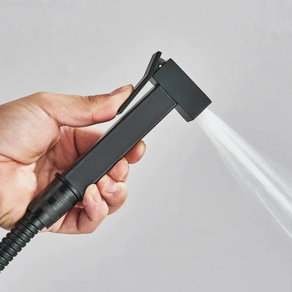 Robinet douchette de bidet portatif en acier inoxydable pour toilettes, destiné à la salle de bains