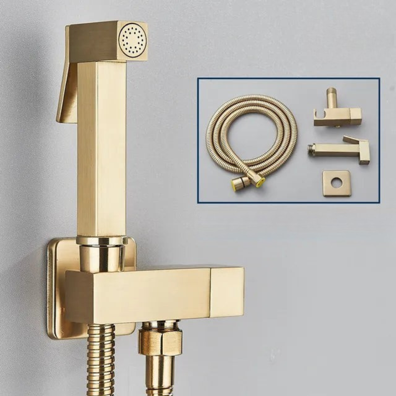 Robinet douchette de bidet portatif en acier inoxydable pour toilettes, destiné à la salle de bains