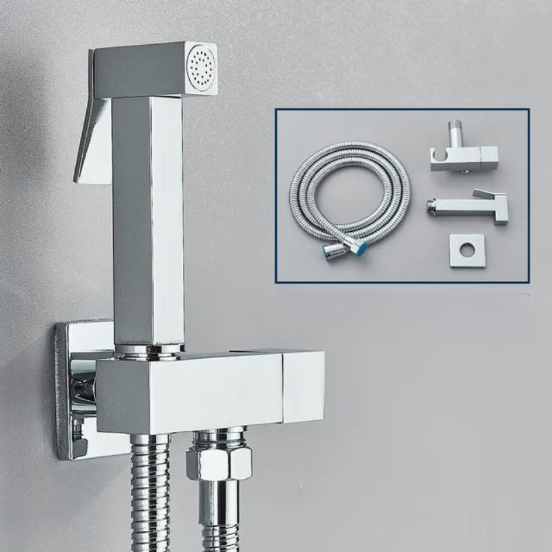 Robinet douchette de bidet portatif en acier inoxydable pour toilettes, destiné à la salle de bains