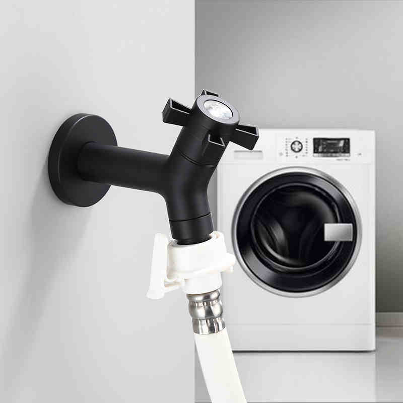 Robinet noir en acier inoxydable pour extérieur, jardin, cuisine ou évier de salle de bains
