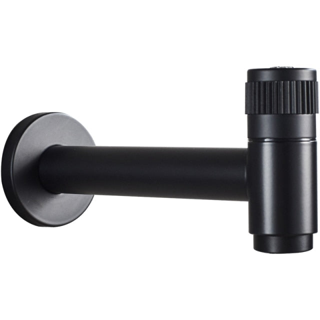 Robinet noir en acier inoxydable pour extérieur, jardin, cuisine ou évier de salle de bains