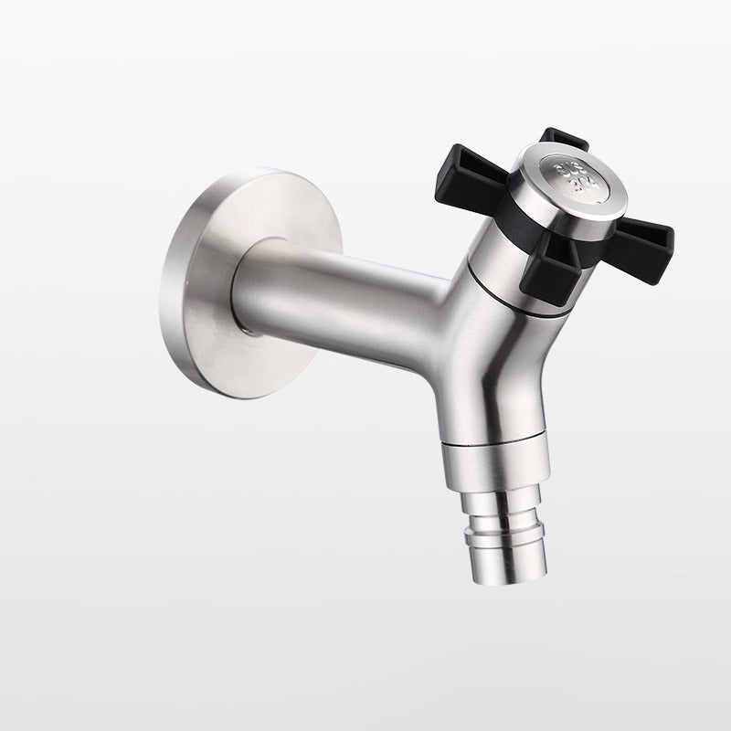 Robinet noir en acier inoxydable pour extérieur, jardin, cuisine ou évier de salle de bains