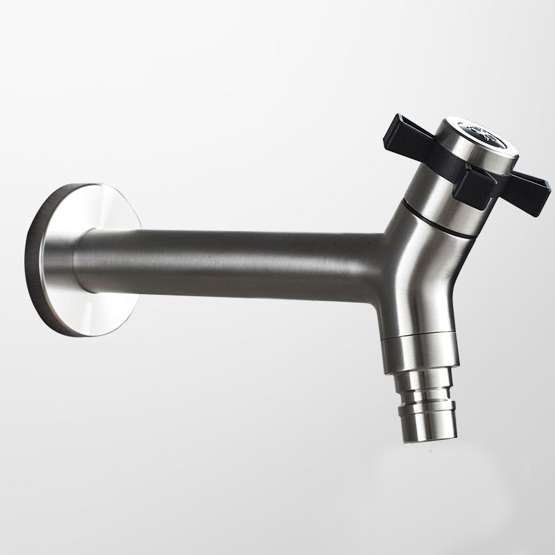 Robinet noir en acier inoxydable pour extérieur, jardin, cuisine ou évier de salle de bains