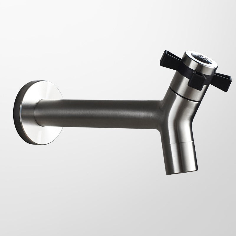 Robinet noir en acier inoxydable pour extérieur, jardin, cuisine ou évier de salle de bains