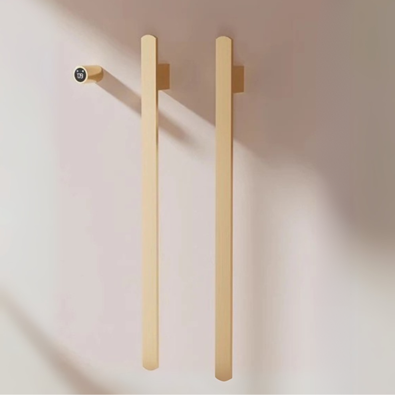 Sèche-serviettes chauffant à commande tactile intelligente, en acier inoxydable, pour salle de bains
