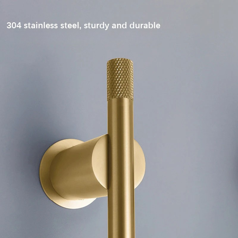 Porte-serviettes chauffant de salle de bains en acier inoxydable avec minuterie intelligente