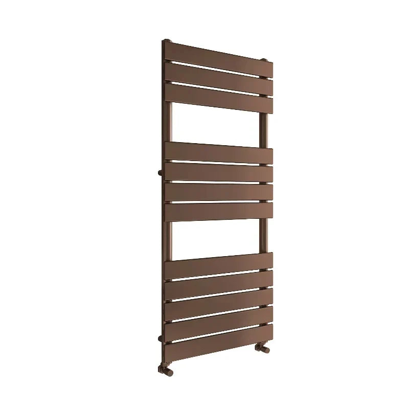 Porte-serviettes chauffant Sun D2 en acier brossé pour salle de bains moderne haut de gamme