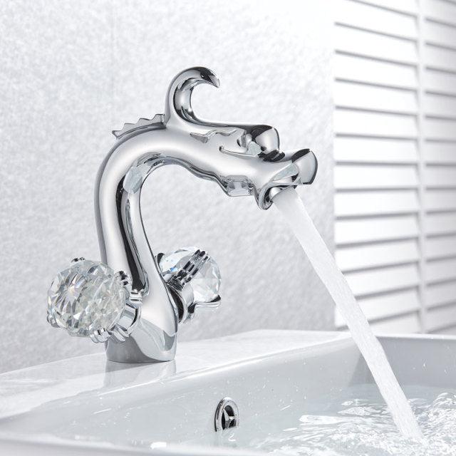 Robinet de lavabo Swan, mitigeur de salle de bains au design pour vasque