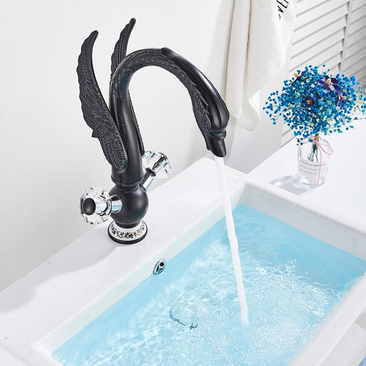 Robinet de lavabo Swan, mitigeur de salle de bains au design pour vasque