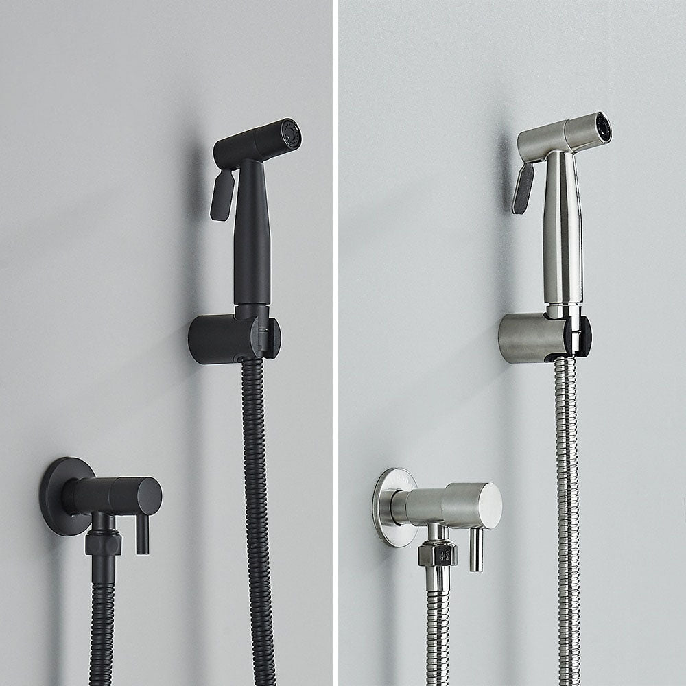 Douchette de bidet pour toilettes en acier inoxydable, robinet à main, mise à niveau de la salle de bains