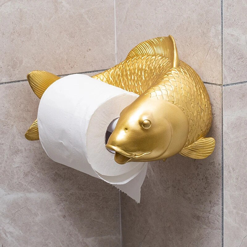 Porte-rouleau de papier toilette créatif pour une décoration de salle de bains moderne
