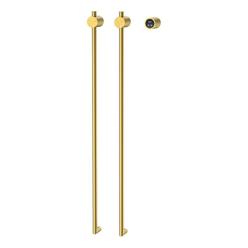 Porte-serviettes chauffant vertical électrique, sèche-serviettes de salle de bains