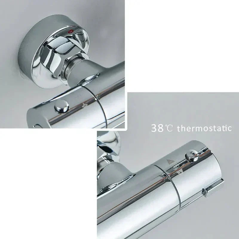 Robinet de baignoire mural moderne avec long bec et douchette