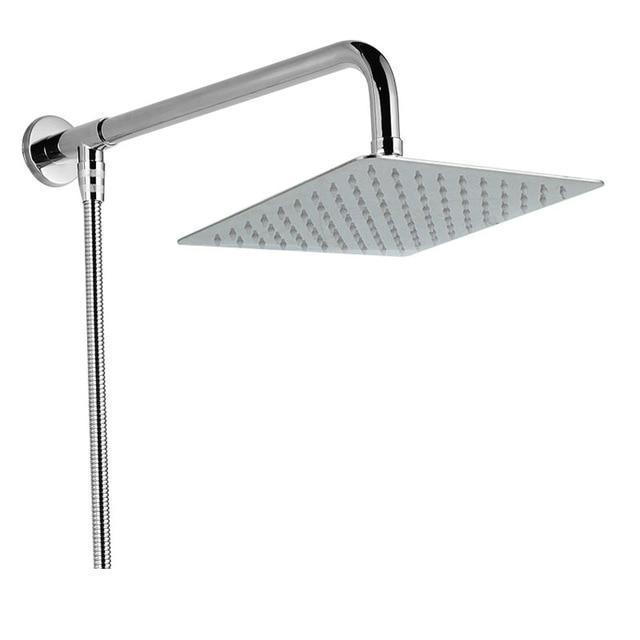 Pommeau de douche pluie mural avec rotule réglable et flexible