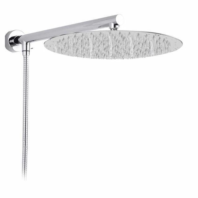 Pommeau de douche pluie mural avec rotule réglable et flexible