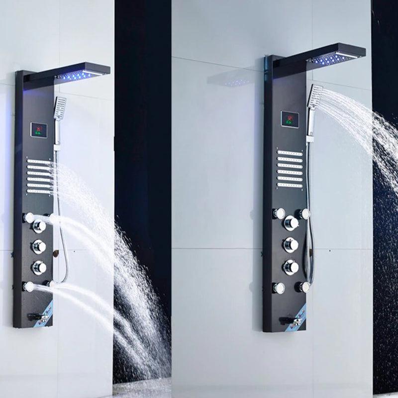 Panneau de douche à effet cascade Index Bath avec éclairage LED et jets de massage corporel