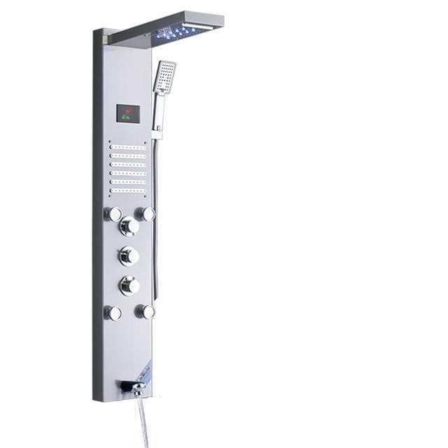Panneau de douche à effet cascade Index Bath avec éclairage LED et jets de massage corporel