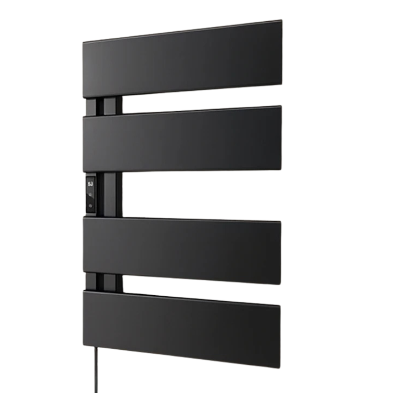 Chauffe-serviettes électrique étanche en aluminium avec minuterie