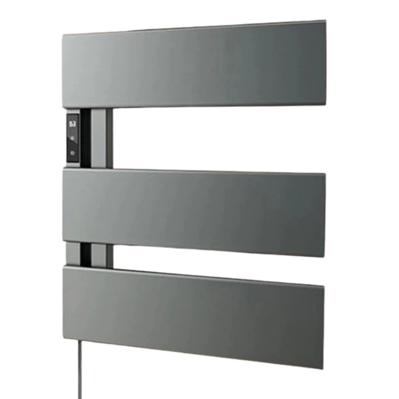 Chauffe-serviettes électrique étanche en aluminium avec minuterie