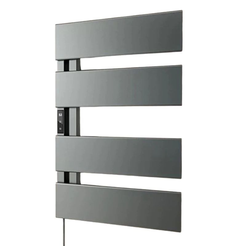 Chauffe-serviettes électrique étanche en aluminium avec minuterie