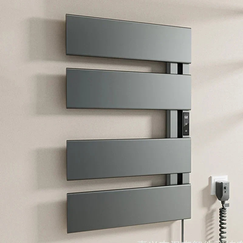 Chauffe-serviettes électrique étanche en aluminium avec minuterie